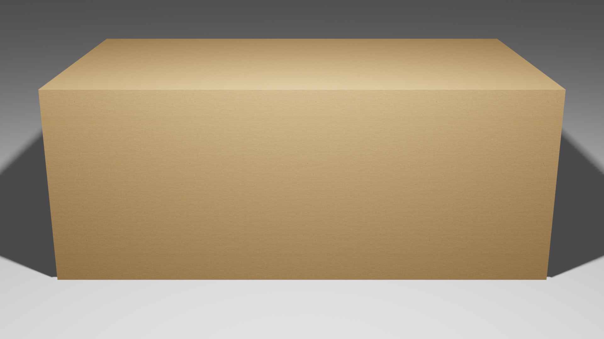 Illustration of a closed brown cardboard box.